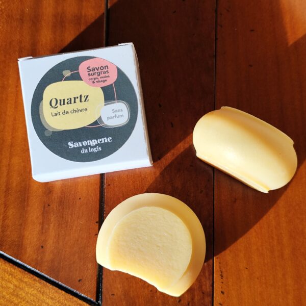 p'tit quartz. savon au lait de chèvre